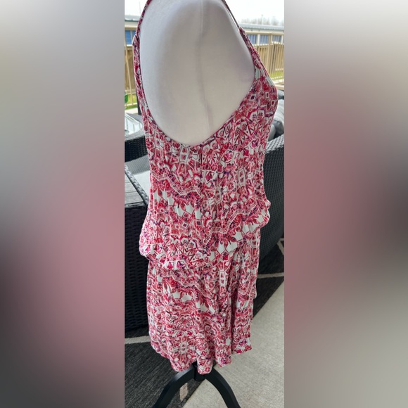 Free People Simone Batik Print Drop
Waist Pink Boho Dress - Picture 4 of 9